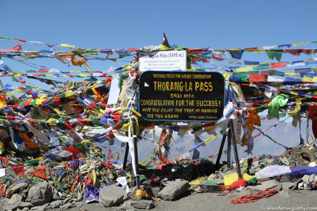 Thorung La at 5416 m.